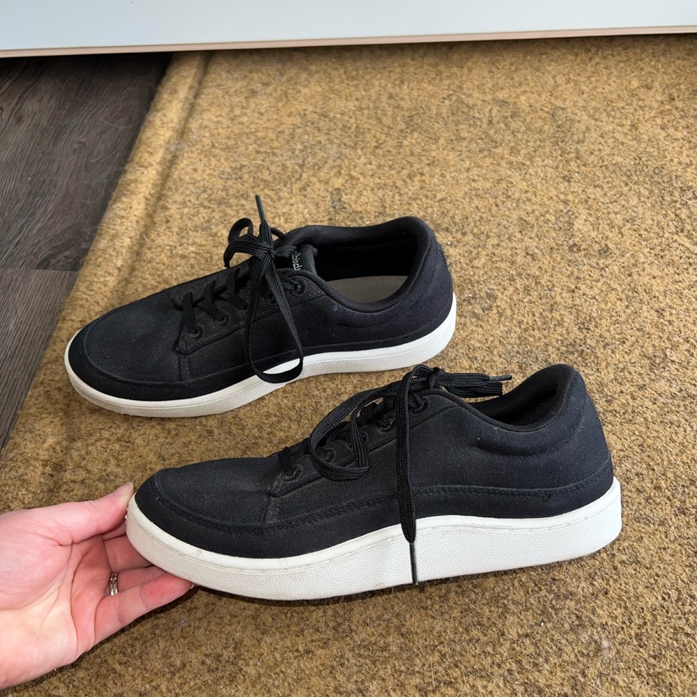 Allbirds Black Sneakers with White Soles